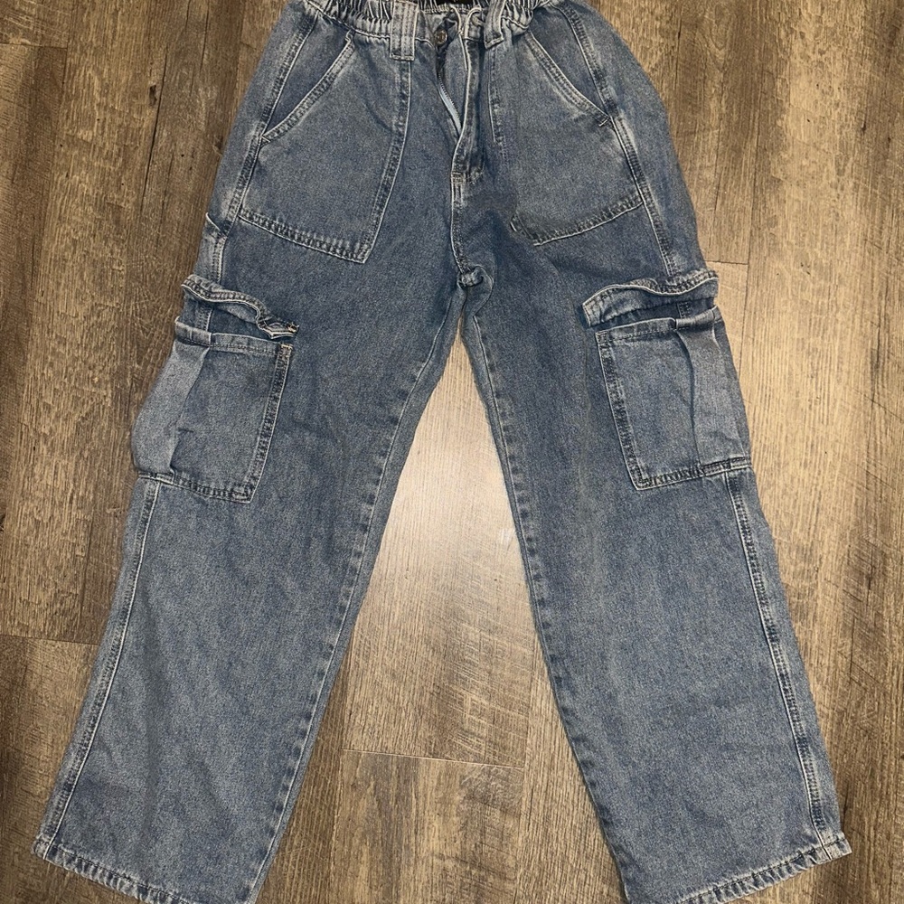 Women’s Blue Cargo Pants